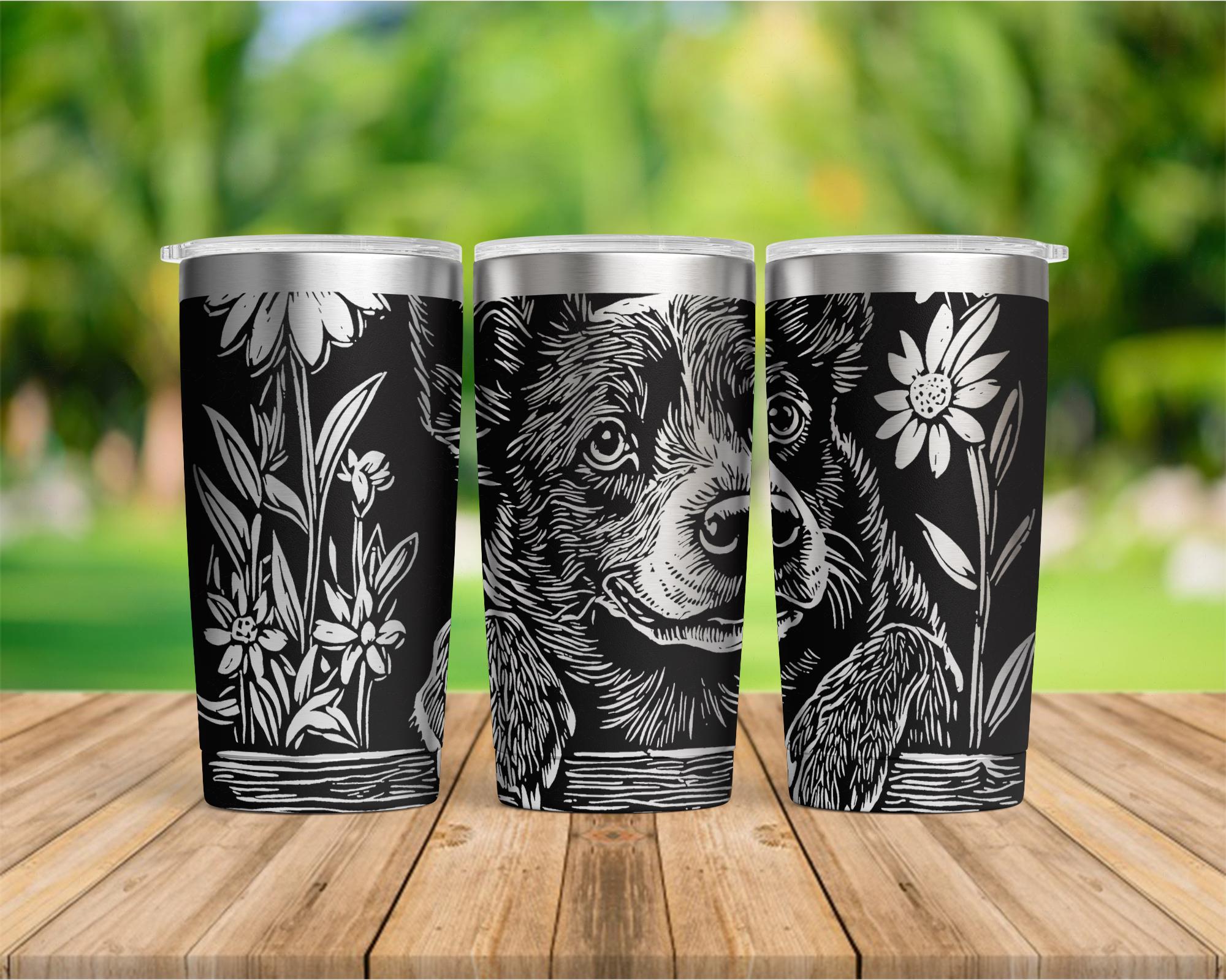 Cottage Dogs Australian Cattle Dog Laser Engraved 20oz Stainless