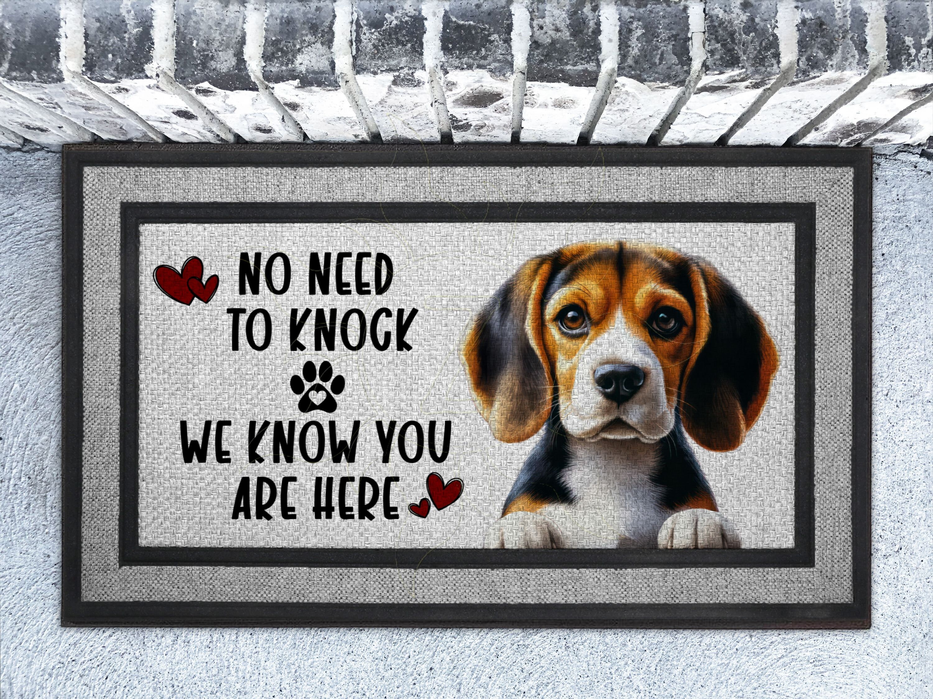 Beagle Welcome Mat, Heavy Duty Indoor Outdoor Doormat - Etsy