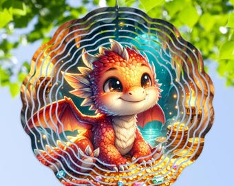 SK Style Garten-Windspinner – Drachen-Design, 116 Cm Hoch, Metall, Windbewegt
