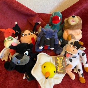 18 Meanie Babies plush animals