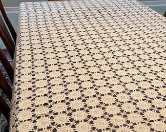 hand crochet tablecloth