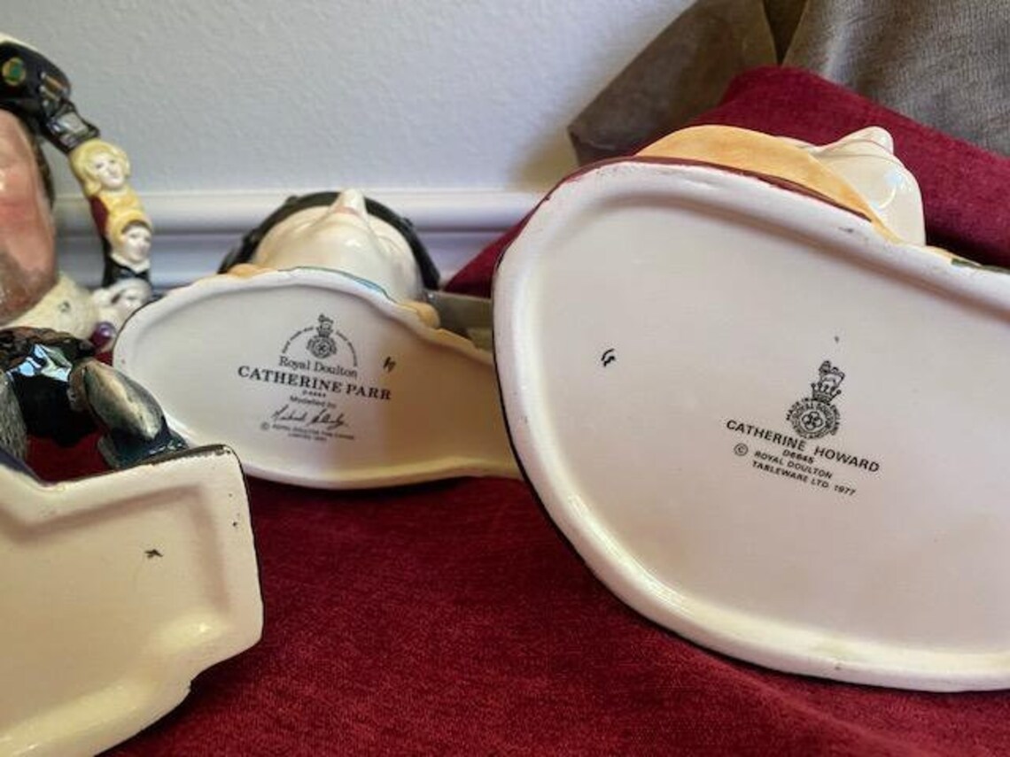 RARE King Henry VIII and all 6 wives Royal Doulton toby mugs Etsy