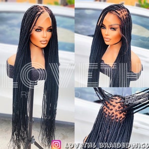 Ready to ship next day(2days FREE SHIPPING)! Full lace Braided wig,Box Braids,Full Lace braid wig,Braid wig, Braided wigs for black women