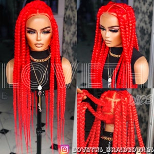 Knotless Braided wig,Box Braids,Full Lace braid wig,Braid wig,Senegalese braid Braided wigs for black women
