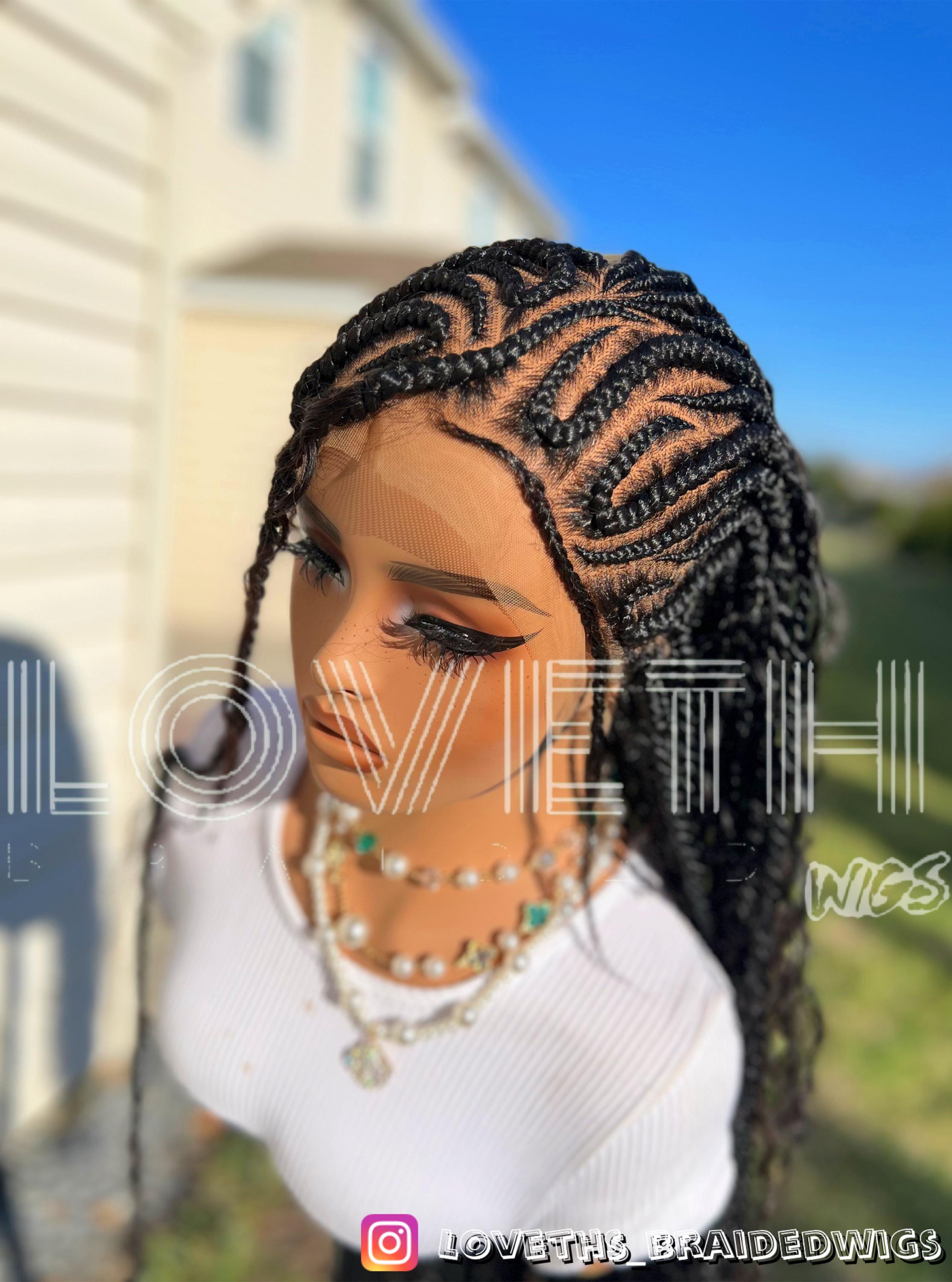 Ships Next Day (2-3 Days Mail) Full Lace Knotless Braided 