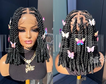 Ready to ship next day(2days FREE SHIPPING)! Full lace Braided wig,Box Braids,Full Lace braid wig,Braid wig, Braided wigs for black women