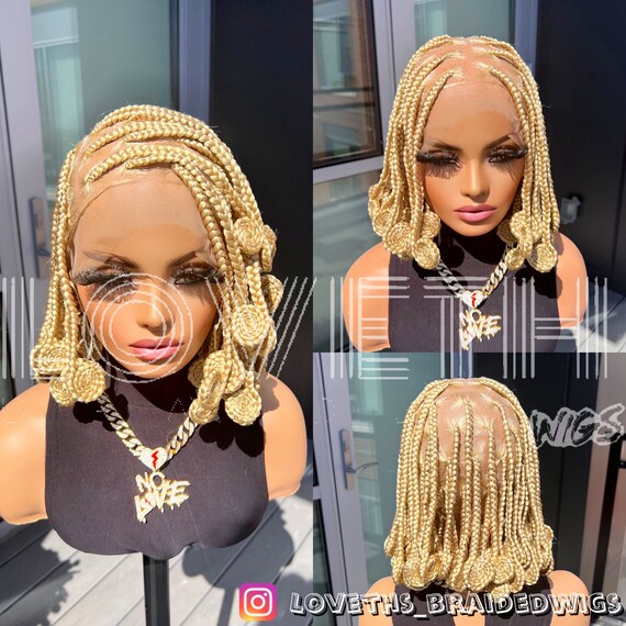 Braids wig available for same day shipping Ships Next Day (2-3 Days Mail) Full Lace Knotless Braided  main image 4