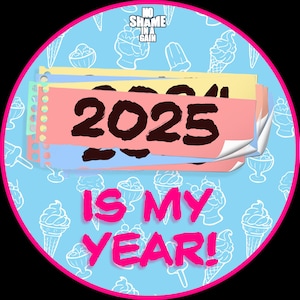 2025 ist mein Jahr Aufkleber!
