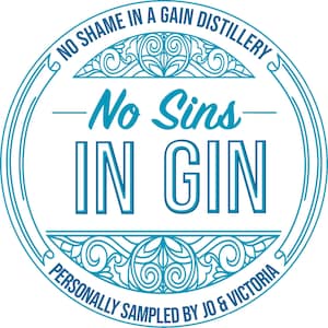 Sticker No Sins in Gin !