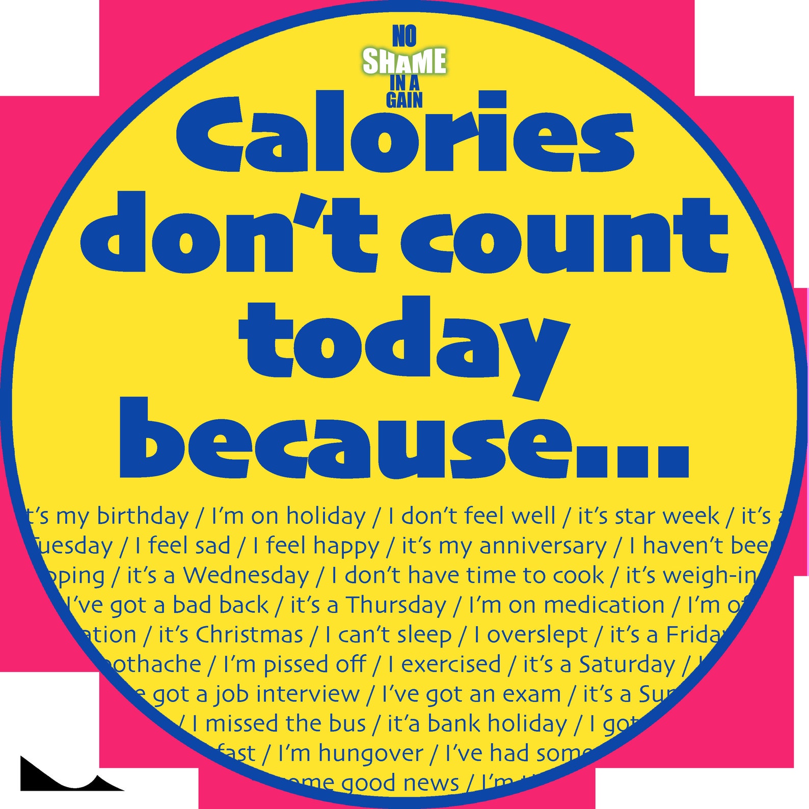 Calories Don't Count Sticker! - Etsy