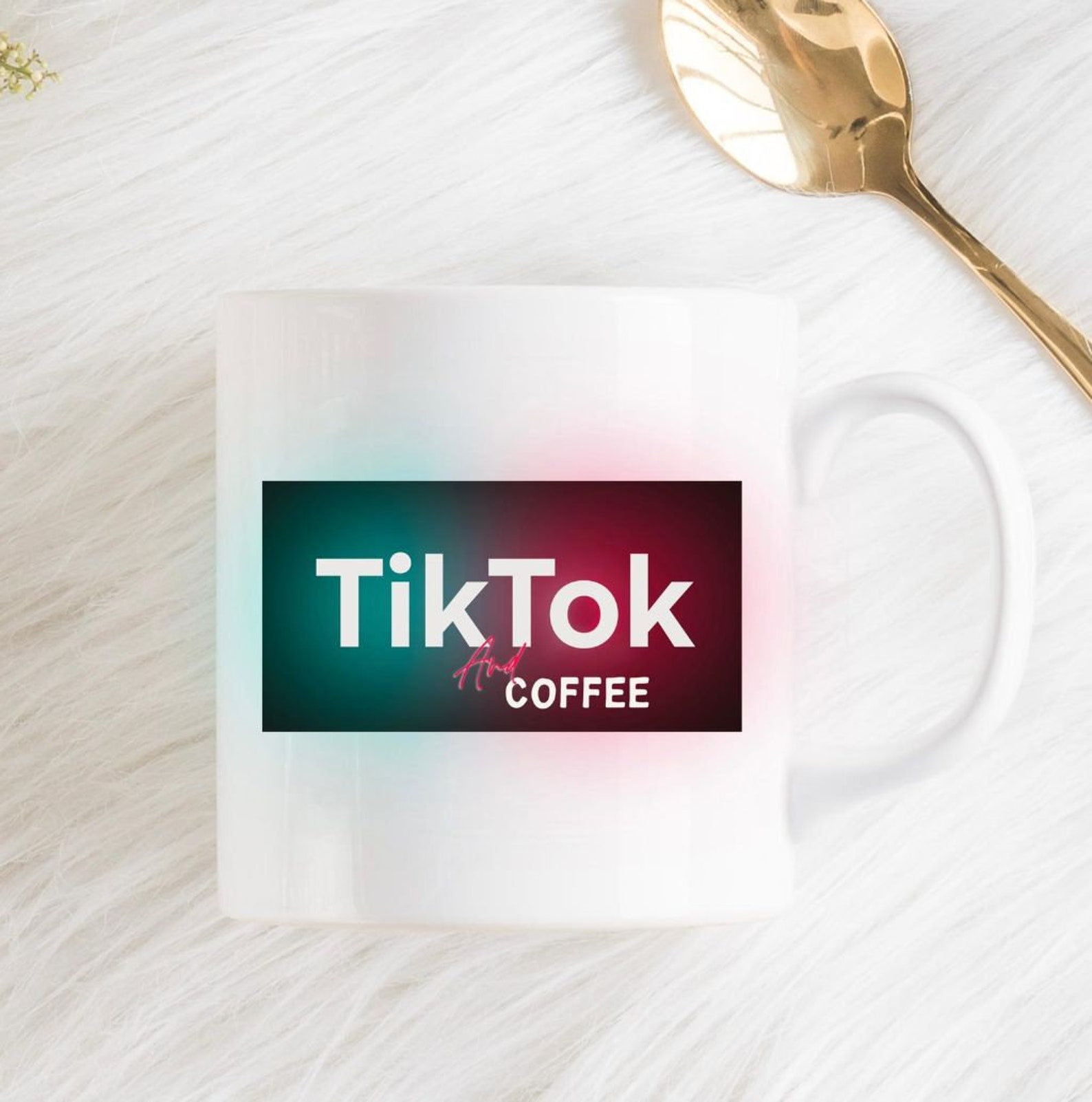 TikTok Coffee mug exclusive design by Crafty Badger Etsy