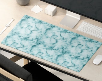 Paint Dipped Marble Print Desk Mat Extended Mouse Pad Desk - Etsy