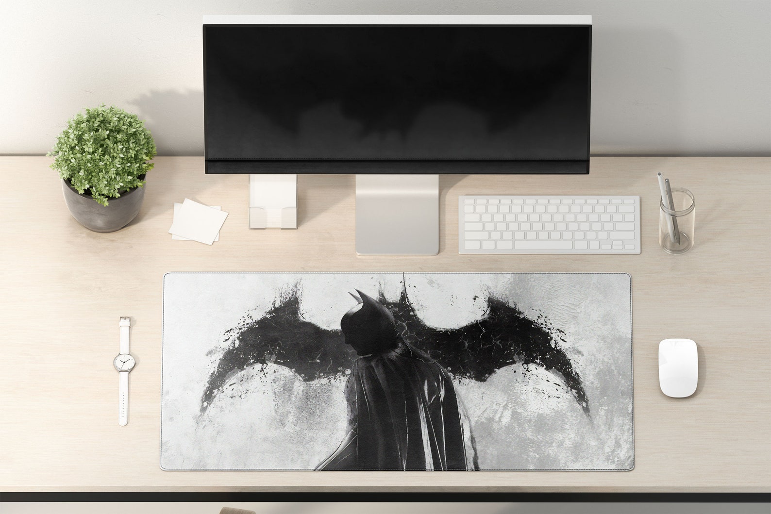 Batman Desk Mat Batman Mouse Pad Batman Extra Large Gaming Etsy UK