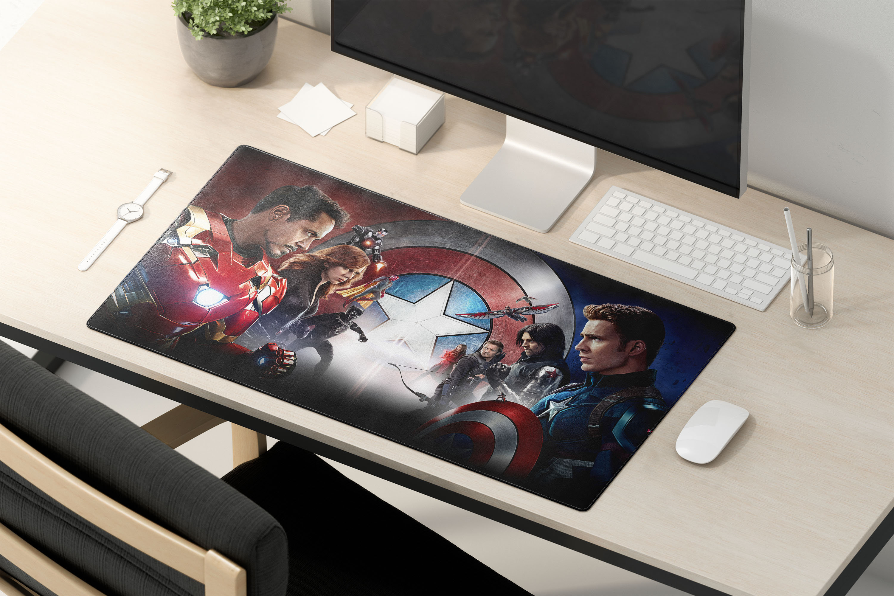 Tapis de souris Marvel Superhero Iron Man RGB pour PC Gamer, tapis de  clavier, sous-souris LED, tapis de souris lumineux, caoutchouc, ordinateur  de jeu - AliExpress