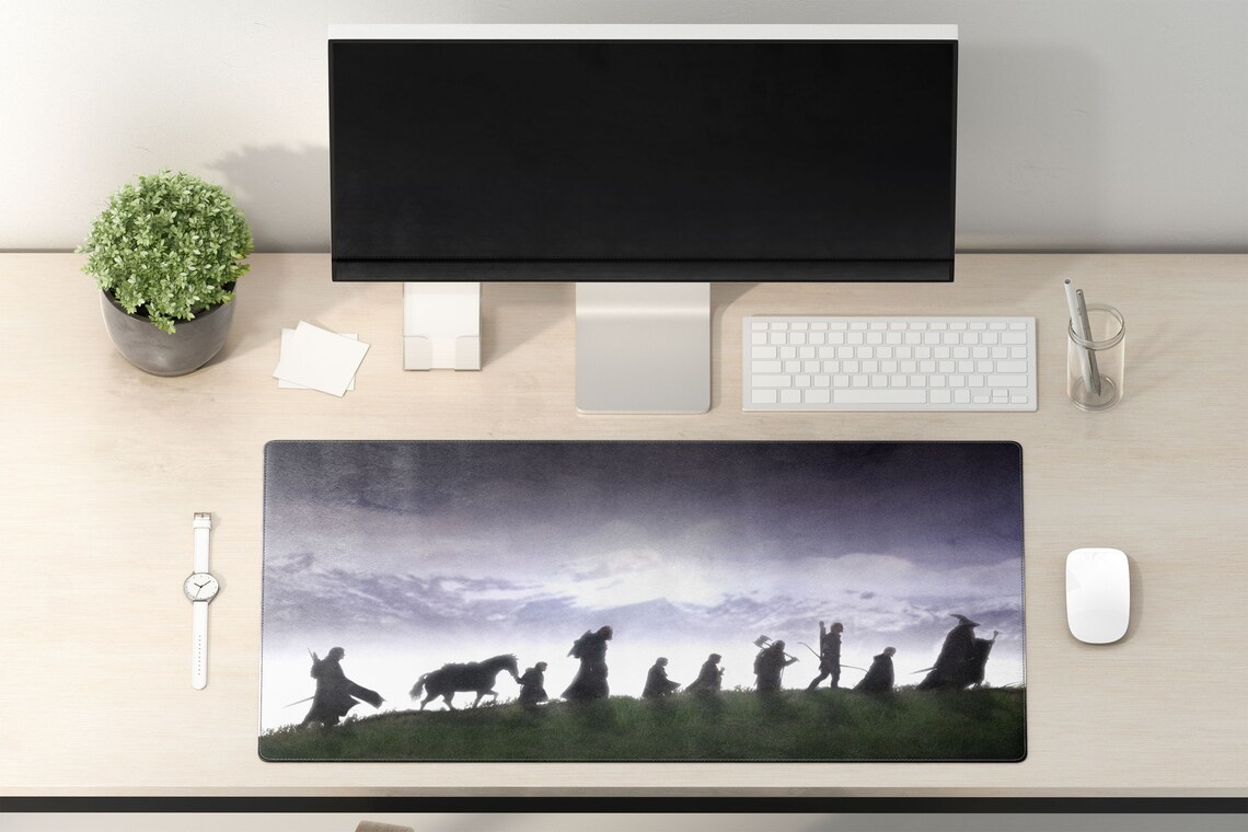 Lord of the Rings Desk Mat LOTR Large Mouse Pad Lord of Etsy UK