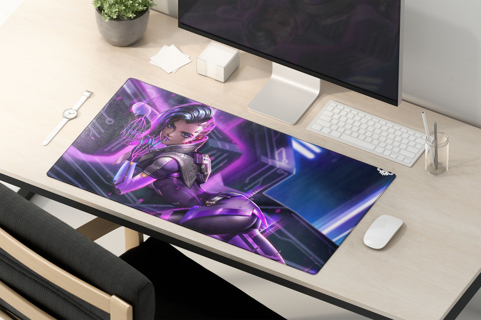 Sombra Overwatch Gaming Mouse Pad Sombra Overwatch Large Etsy