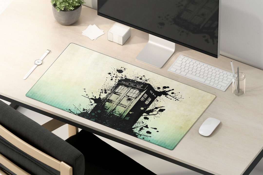 Doctor Who Tardis Desk Mat Doctor Who Large Mouse Pad Doctor Who Tardis Mouse Mat Doctor Who