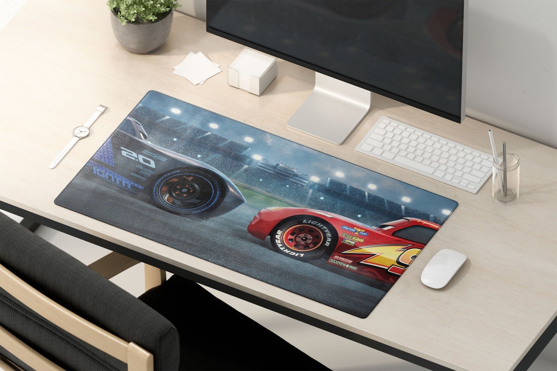 Pixar Cars Desk Mat Disney Cars Large Mouse Pad Cars Mouse Etsy UK