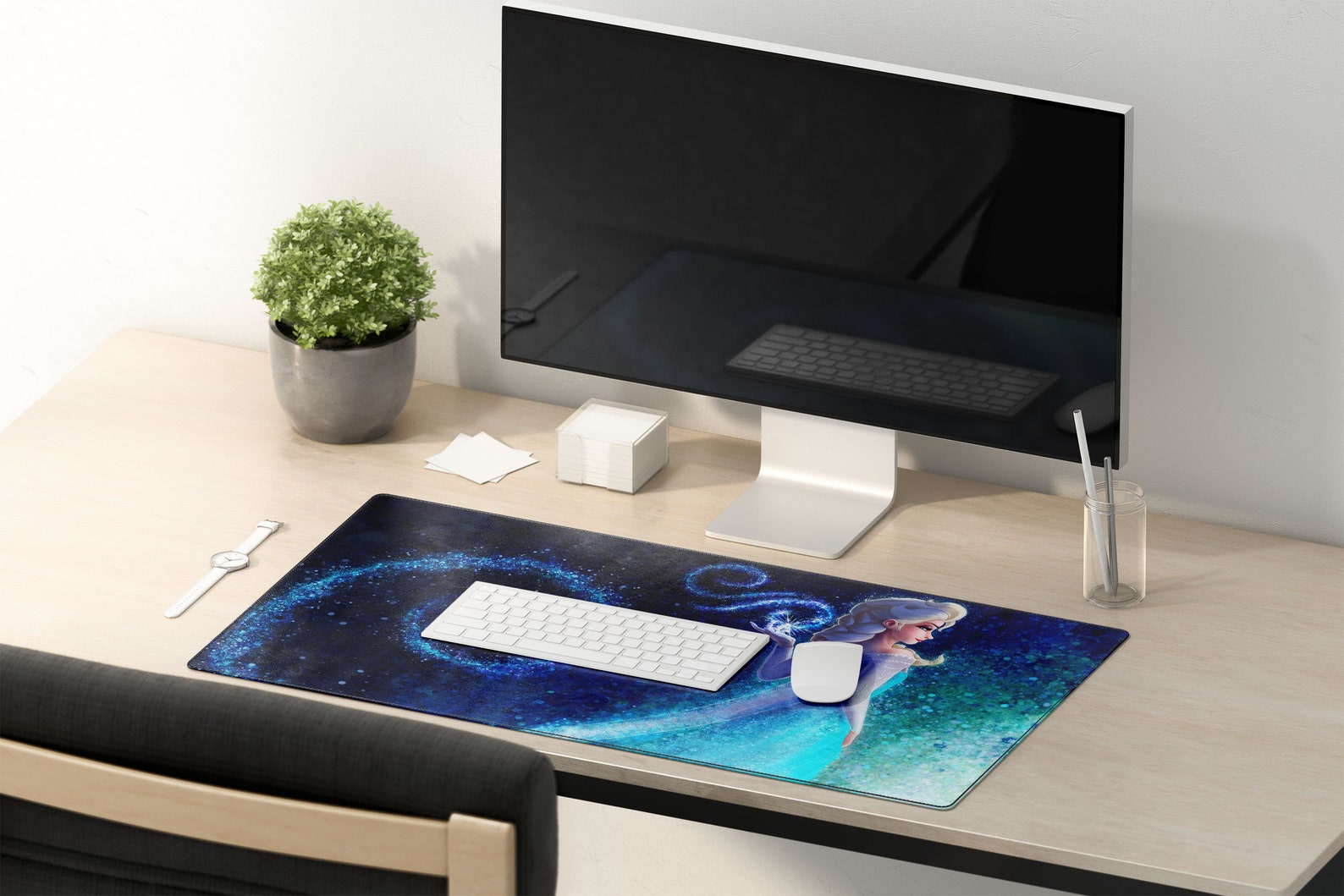 Frozen Elsa Desk Mat Frozen Elsa Mouse Pad Frozen Elsa Etsy UK