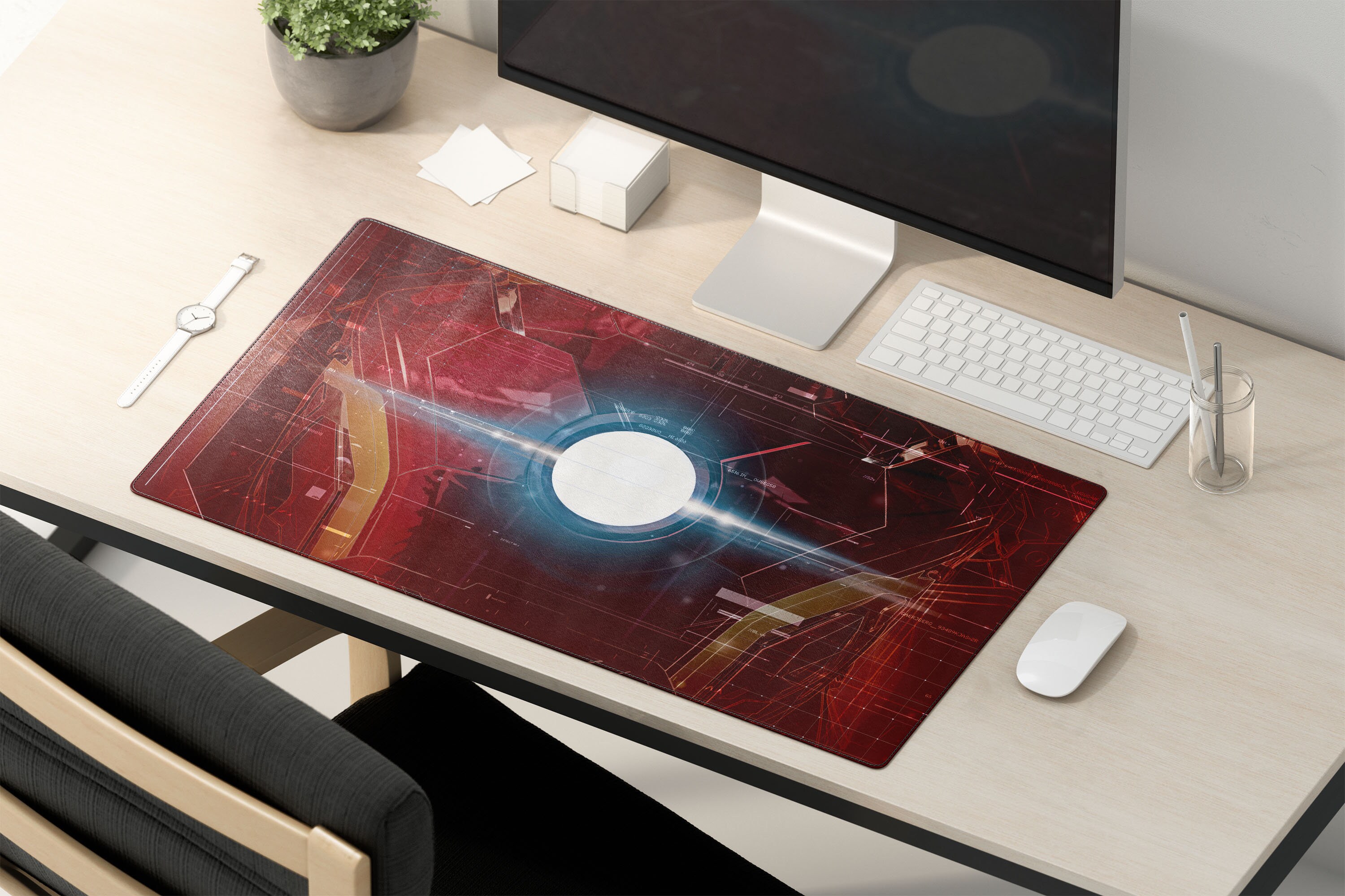Iron Man Desk Mat Iron Man Mouse Pad Iron Man Extra Large Etsy
