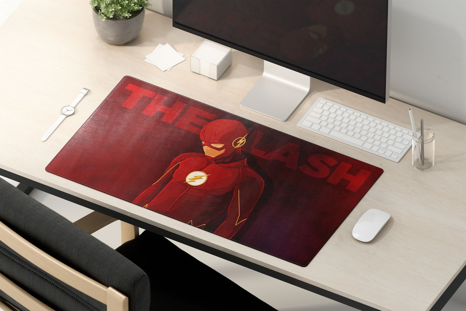 The Flash Desk Mat the Flash Mouse Pad the Flash Extra Etsy