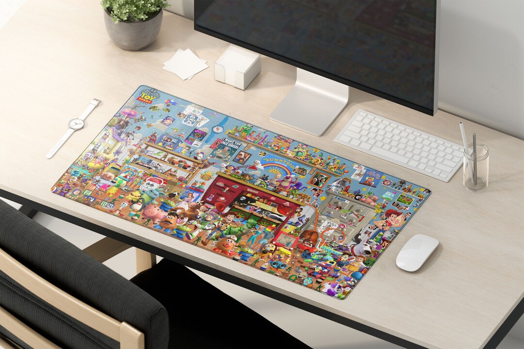 Toy Story Desk Mat Toy Story Large Mouse Pad Toy Story Etsy
