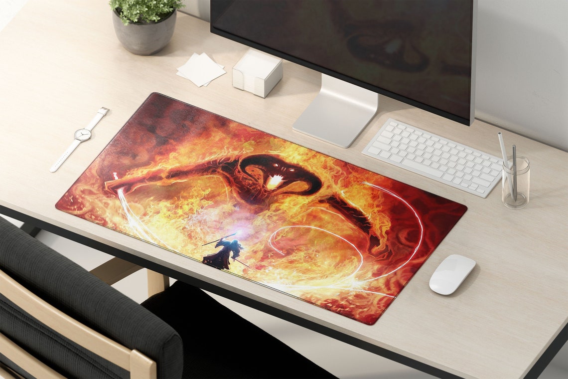 Lord of the Rings Desk Mat LOTR Large Mouse Pad Lord of Etsy