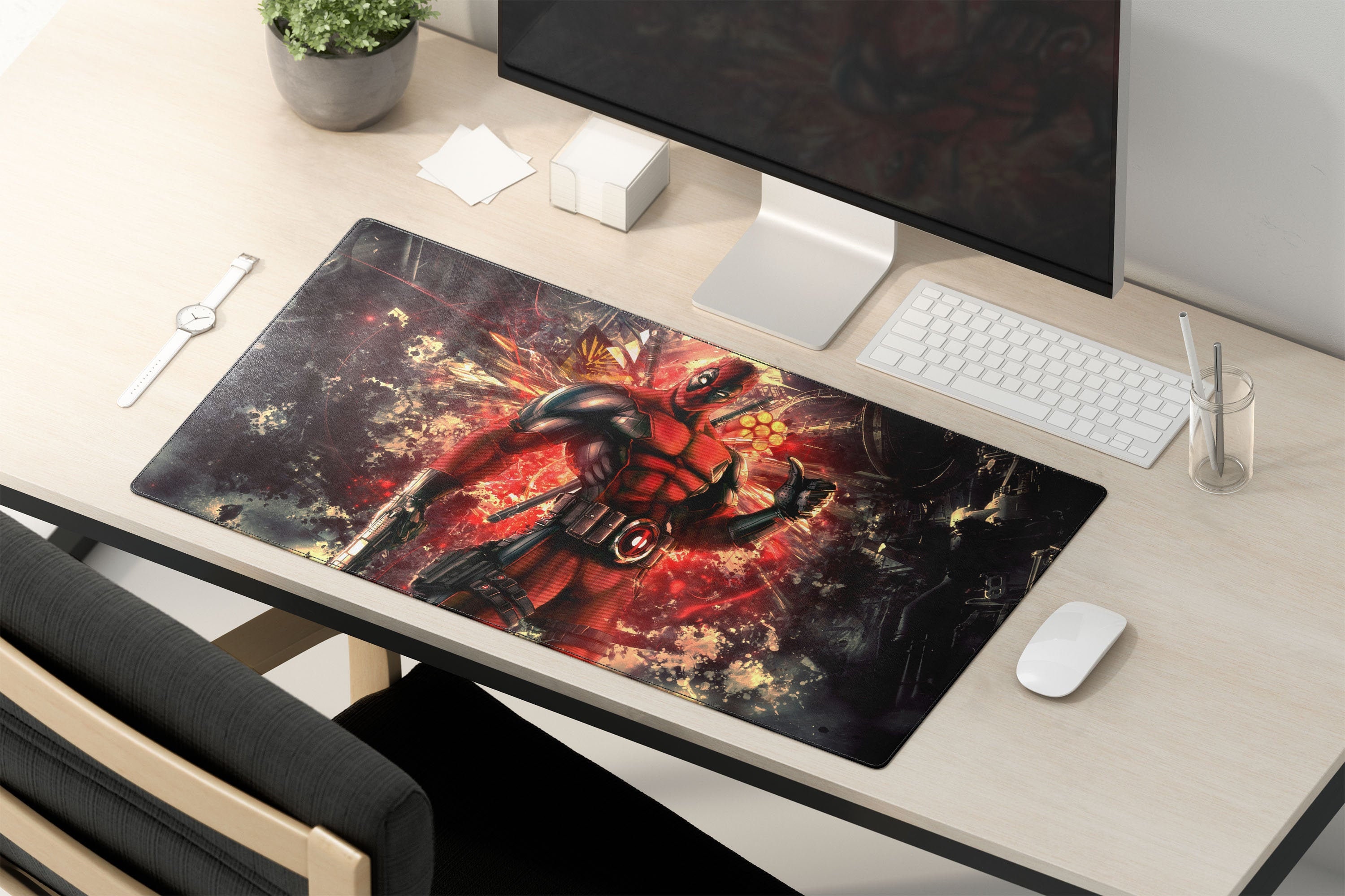 Deadpool Desk Mat Deadpool Mouse Pad Deadpool Extra Large Etsy UK