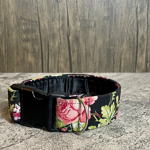 Custom Fleece and bing Dog Collar Etsy