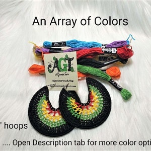 Crochet Hoop Earrings