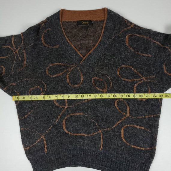 Vintage caldwell intarsia v neck sweater, Caldwel… - image 5