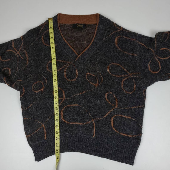 Vintage caldwell intarsia v neck sweater, Caldwel… - image 6