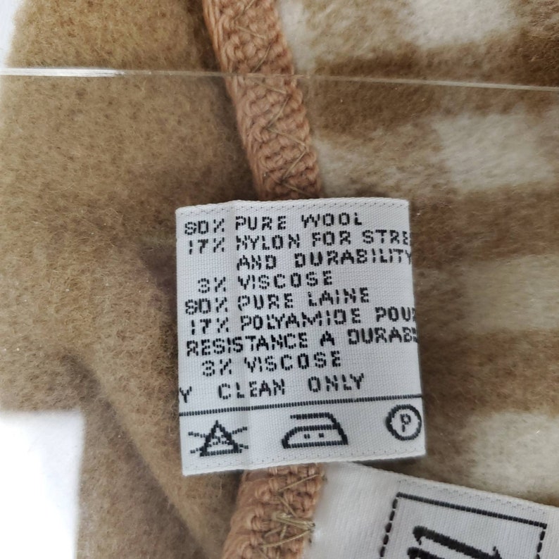 Vintage wetherall brown wool reversible midi wrap skirt solid brown gingham