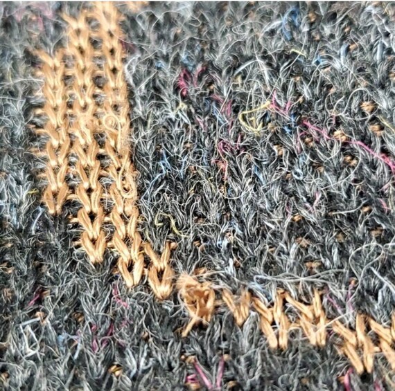 Vintage caldwell intarsia v neck sweater, Caldwel… - image 10