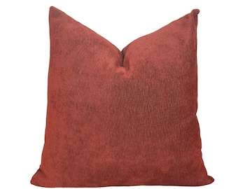 Red Pillow Cover, 20x20, 14x20, 22x22 lumbar pillow