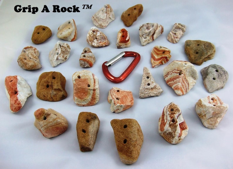 35 Rock Climbing Holds Real Rock Etsy