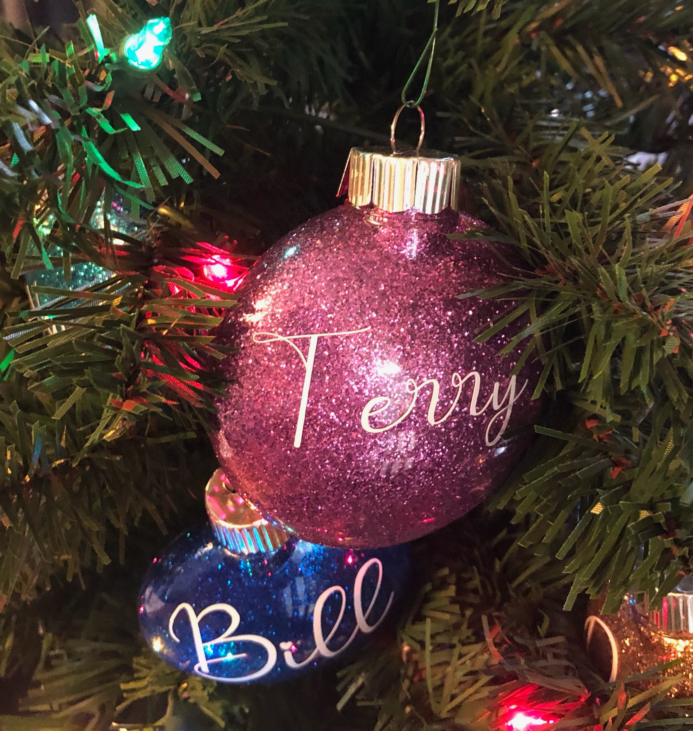 Personalized Christmas Ornaments Name Ornaments Kids Etsy