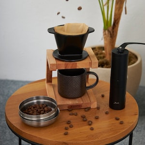 Wooden Detachable Pour Over Coffee Brewing Stand