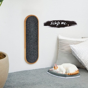 Tapis à gratter mural en bois massif pour chat mâle