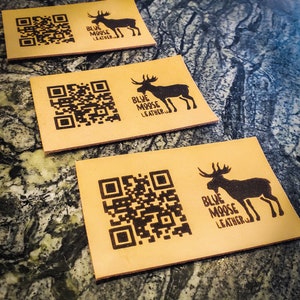 Custom Leather Business Cards - Laser Engraved Business Cards