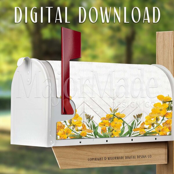 Mailbox Cover Template Etsy