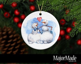 Winter Love | Christmas Ornament Design | PNG | Sublimation Design | Digital Download | Personalized Christmas Gift