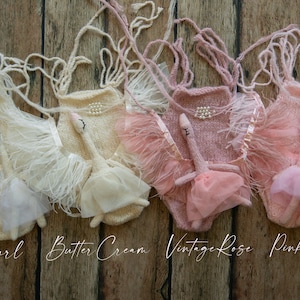 Ballerina Swan Toy Set: Mohair Headband & Tutu, Newborn Photo Prop