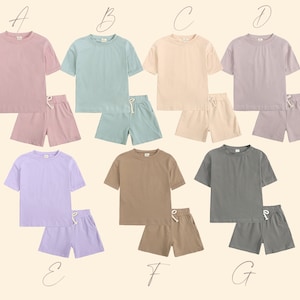 Organic Cotton Toddler Clothing Set: Gender Neutral Summer Outfit