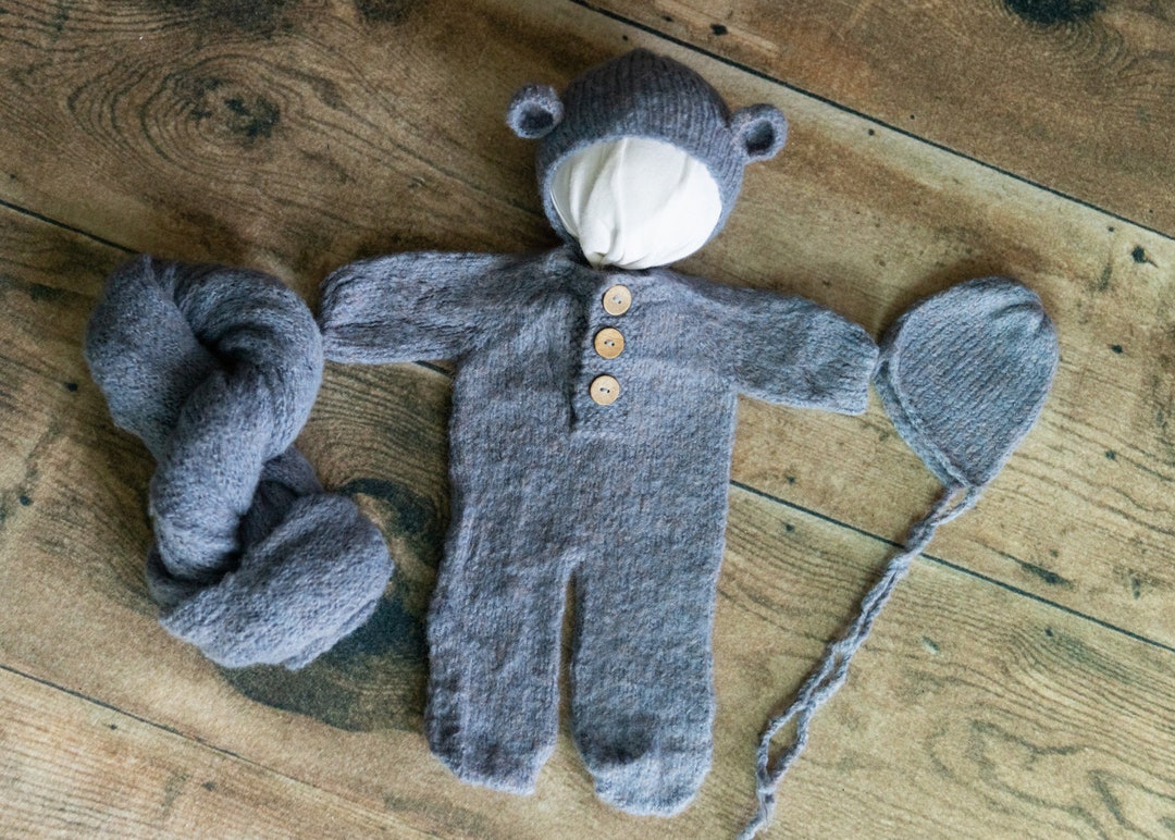 37 BLUE Alpaca Wool Newborn Photography Props Set/ 1 X Alpaca Wool ...