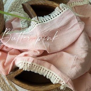 Lifestyle photoshoot/ Tassel layer/ NEWBORN photography/ Baby Wrap/LONG WRAP/Quilt/ Photography Props/ Boho/ Muslim Swaddle, Baby Props