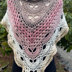 Crochet shawl wrap,
