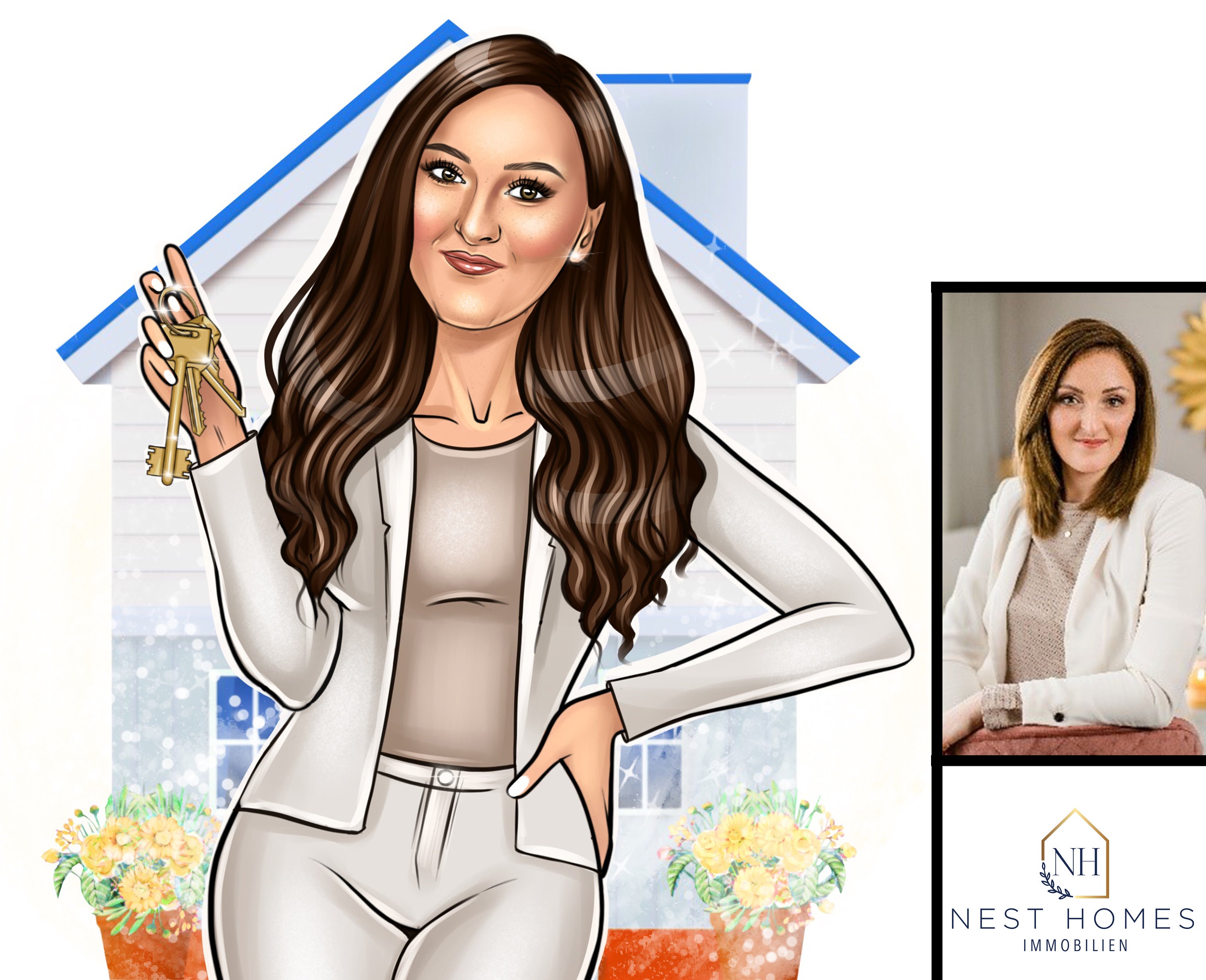 Real Estate Logo Avatar Business Logo Real Estate Marketing Etsy