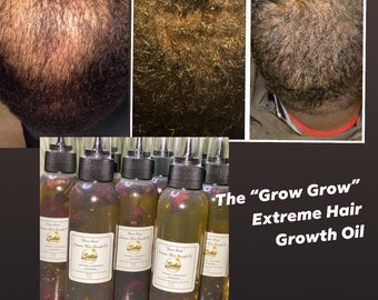 The “Grow Grow” Extreme Hair Growth Oil| Hair Treatment| Repair Hair Loss| Hair Conditioner| Herbal Hair Oil