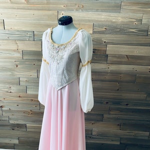 Vestido Tutu Romântico Pas de Trois Lago dos Cisnes, Variação de Balé Clássico Rosa e Creme